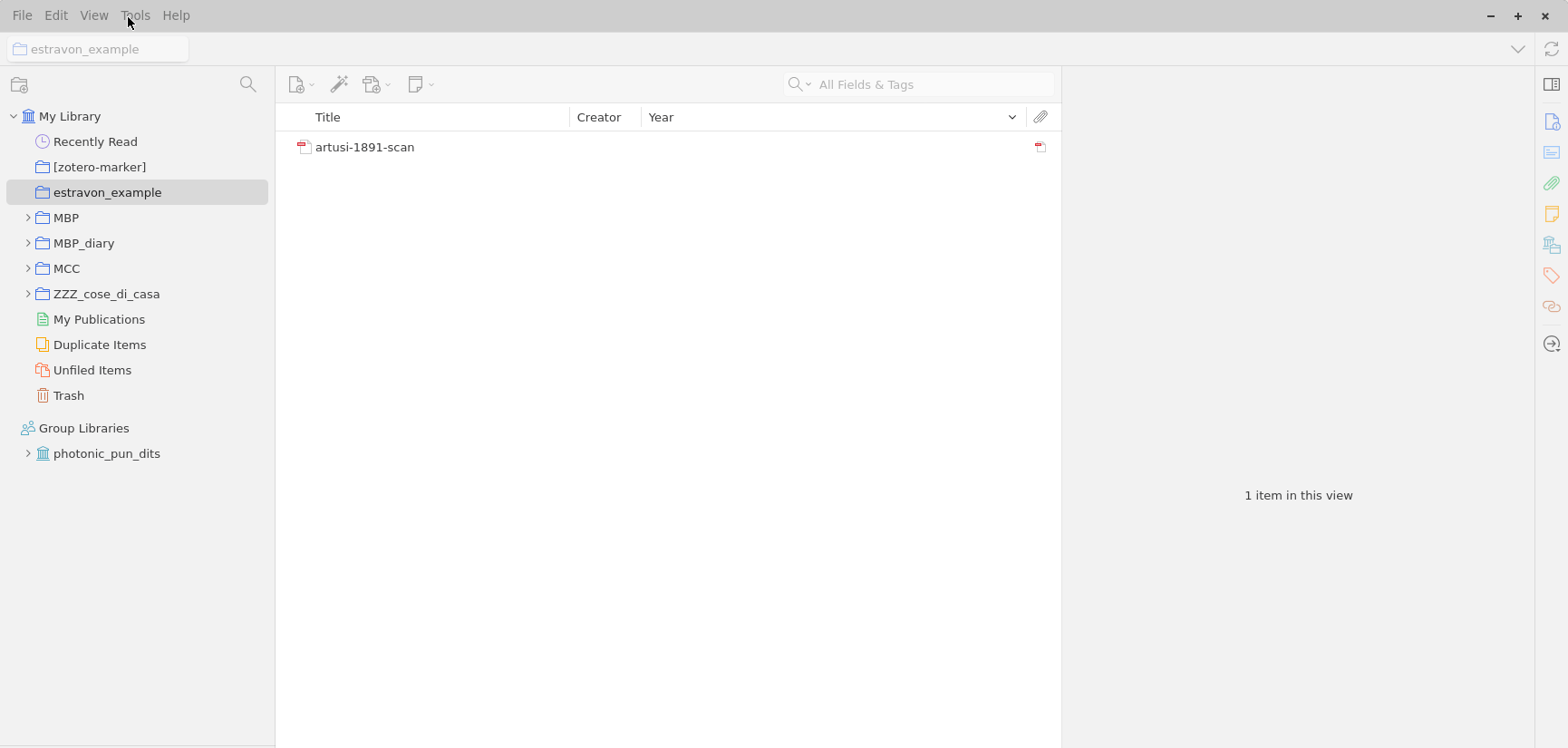 Installing the Estravon .xpi plugin file in Zotero